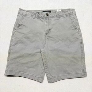 Aeropostale Chino Shorts Flat Front Golf Casual Preppy Stretch Grey Mens 31